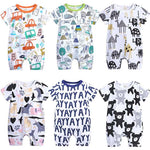 2019 Cartoon Baby Onesies Summer Cotton Rompers - warmara