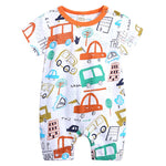 2019 Cartoon Baby Onesies Summer Cotton Rompers - warmara