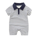 New Born Baby Clothing Summer Gentleman Rompers 0-12M - warmara