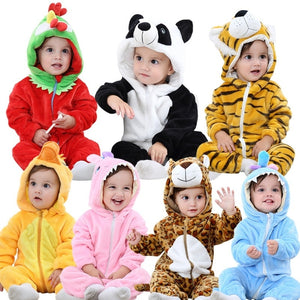 Baby & Boys Girls Jumpsuit animals - warmara