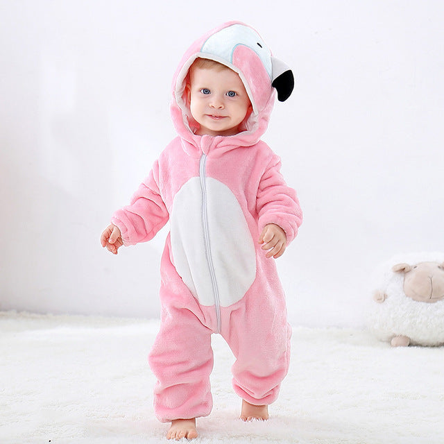 Baby & Boys Girls Jumpsuit animals - warmara