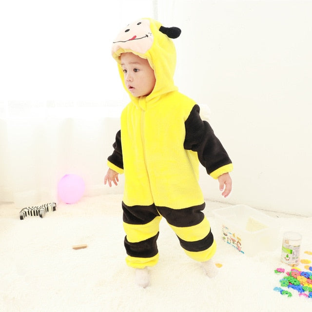 Baby & Boys Girls Jumpsuit animals - warmara