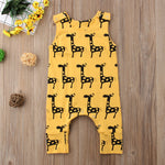 Cute Newborn Baby Boy & Girl Sleeveless Cartoon Animal - warmara