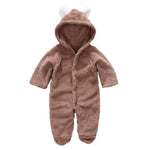 Baby Coral Fleece Brand Hoodies Jumpsuit - warmara