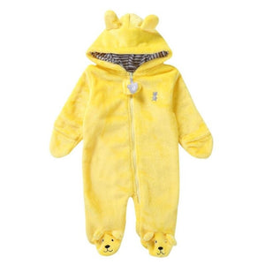 Baby Coral Fleece Brand Hoodies Jumpsuit - warmara