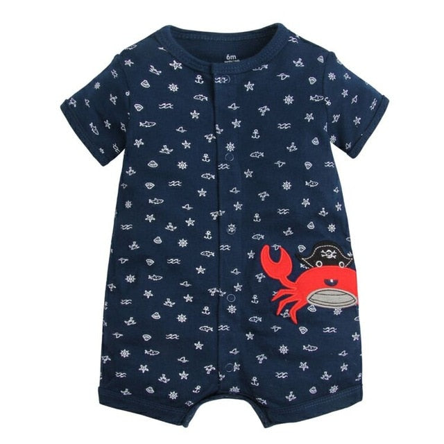 Summer boys baby clothing Short Sleeved Jumpsuit 2019 - warmara