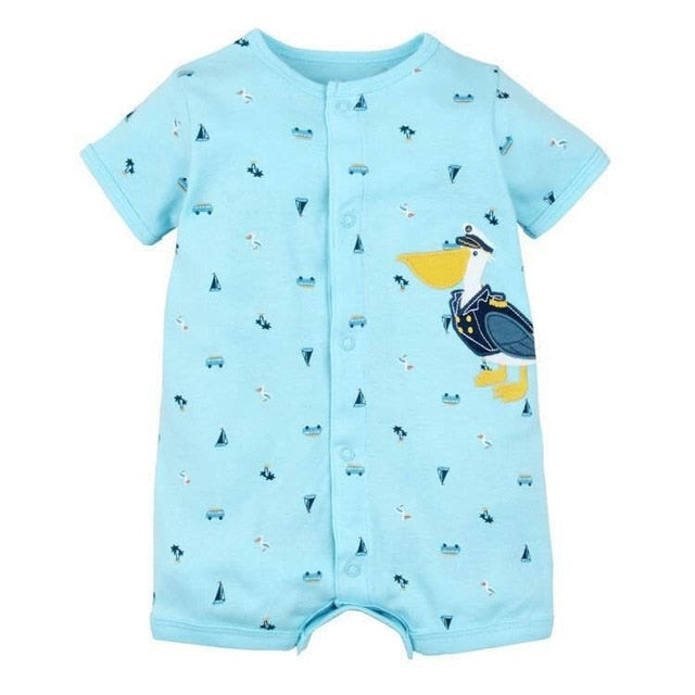 Summer boys baby clothing Short Sleeved Jumpsuit 2019 - warmara