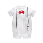 New Born Baby Clothing Summer Gentleman Rompers 0-12M - warmara